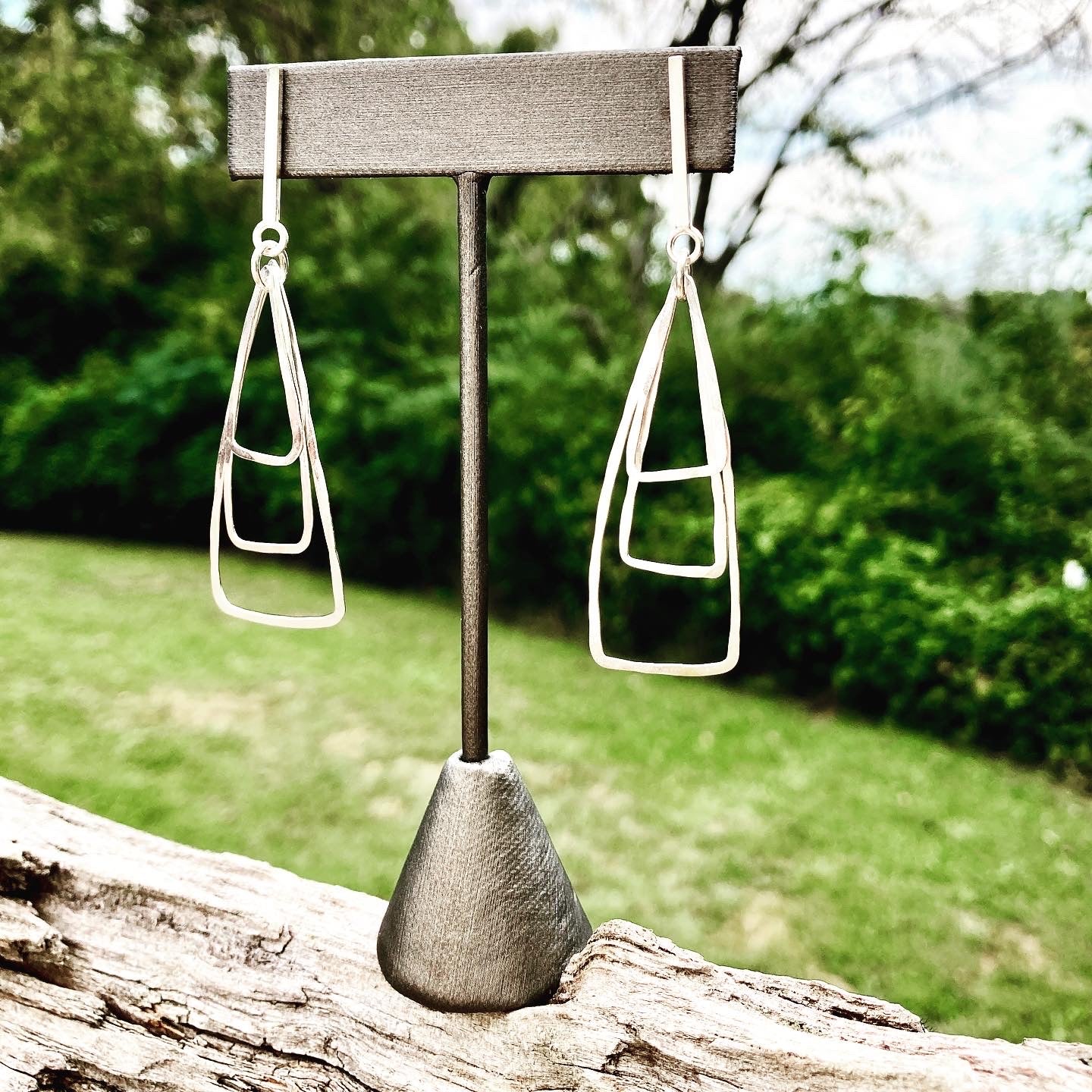 Post modern Earrings triangles
