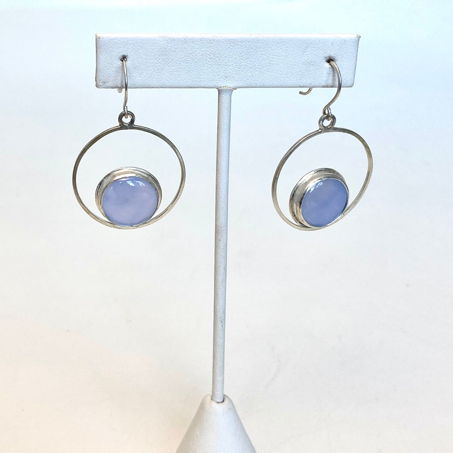 Mod Lilac Chalcedony earrings