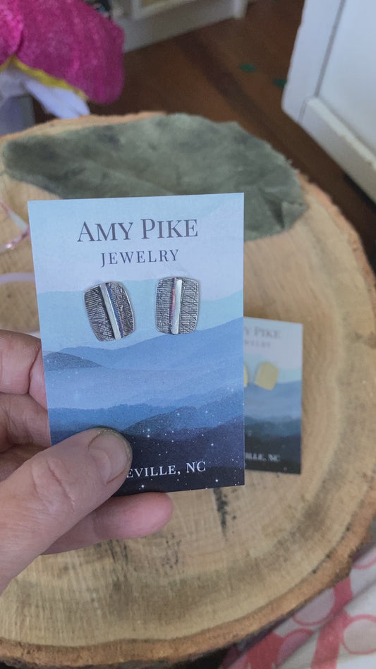 Shield Stud Earrings