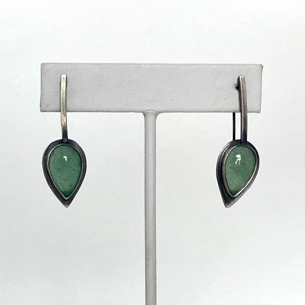 Aventurine Leaf Earrings
