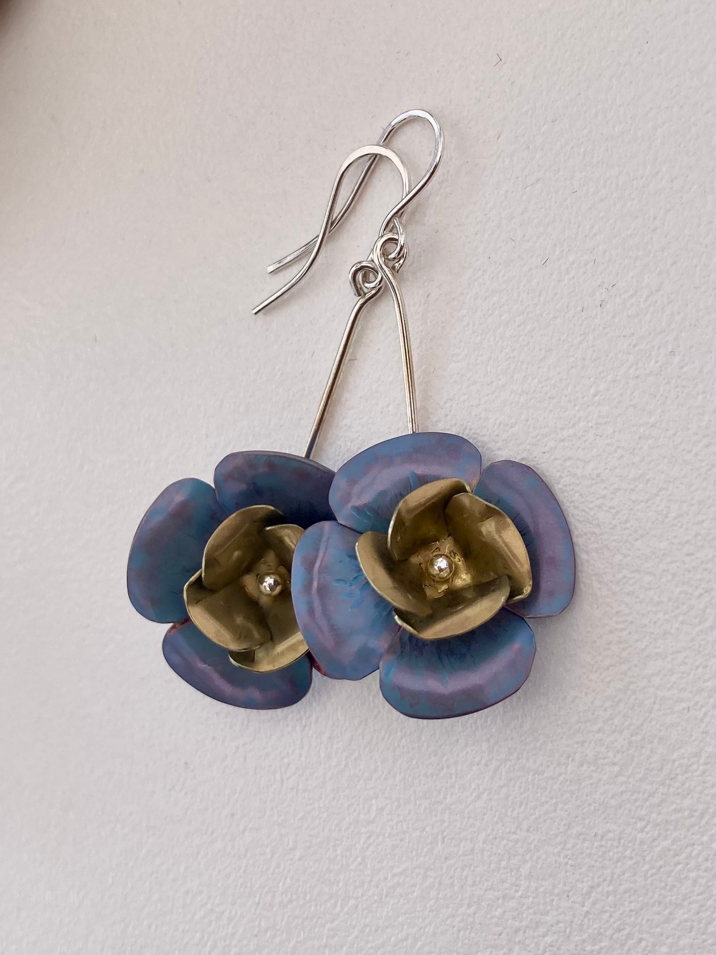 Titanium Flower Earrings
