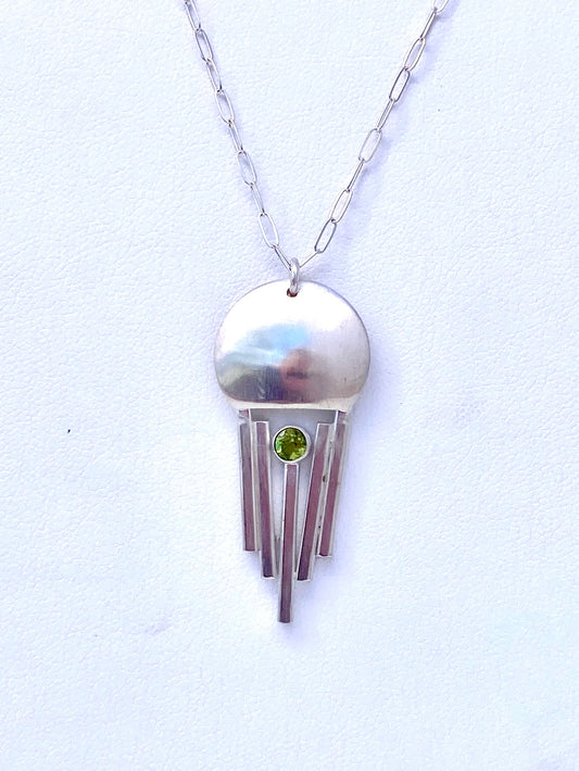 Peridot Jellyfish Necklace