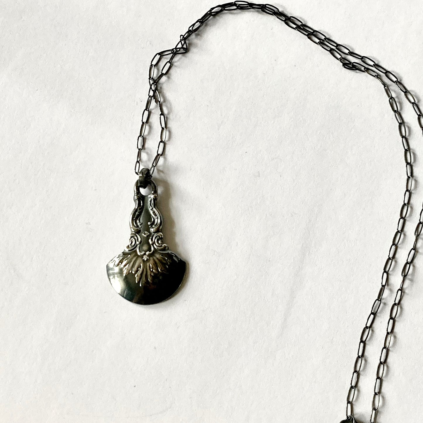 Darkened Spoon Necklace