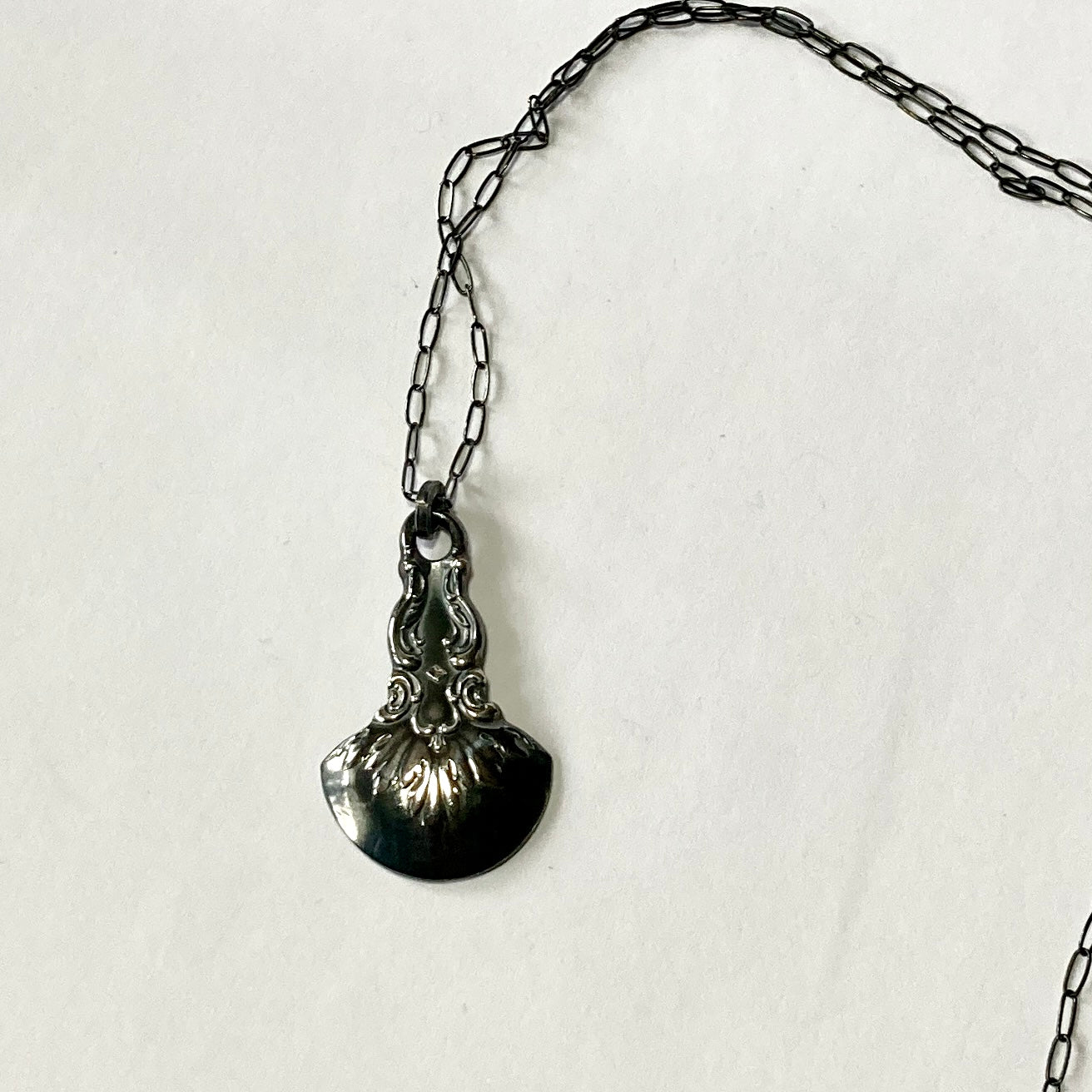 Darkened Spoon Necklace