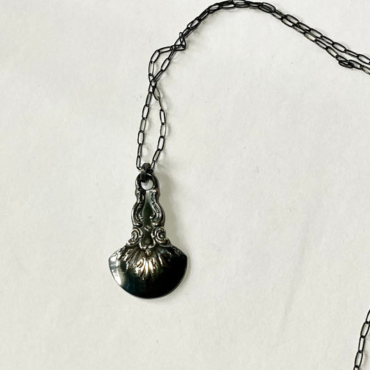 Darkened Spoon Necklace